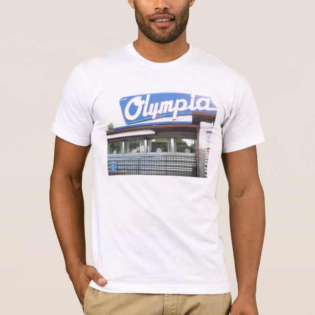 Olympia Middag Manar apparteeshirt Tee Shirt (Framsida)
