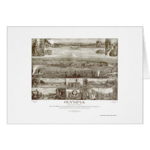Olympia panorama- karta för WA - 1903 Hälsningskort