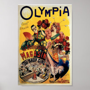 Olympia, Shop Girl Operette Poster
