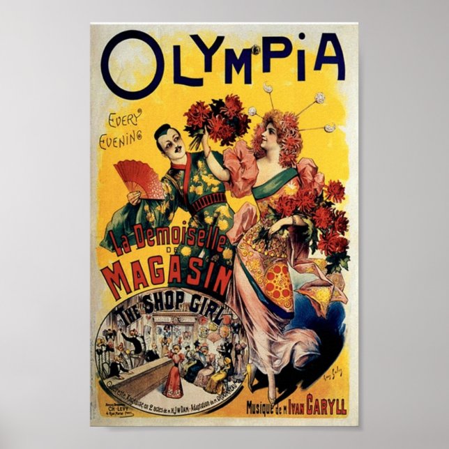 Olympia, Shop Girl Operette Poster (Framsidan)