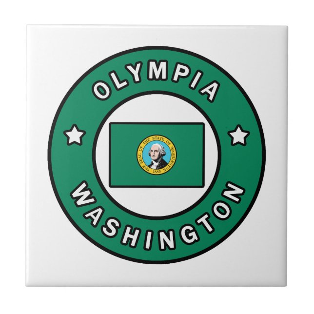 Olympia Washington Kakelplatta (Framsidan)