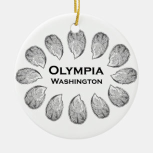 Olympia Washington ostroner Julgransprydnad Keramik