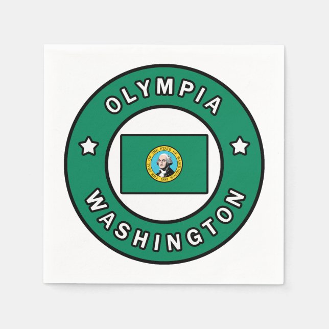 Olympia Washington Pappersservett (Framsidan)