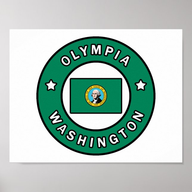 Olympia Washington Poster (Framsidan)