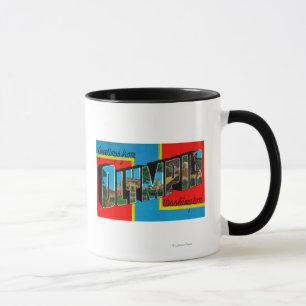 Olympia Washington - stora brevplatser 2 Mugg