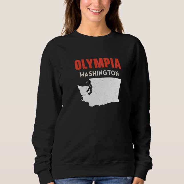 Olympia Washington USA State America Travel Washin T Shirt (Framsida)
