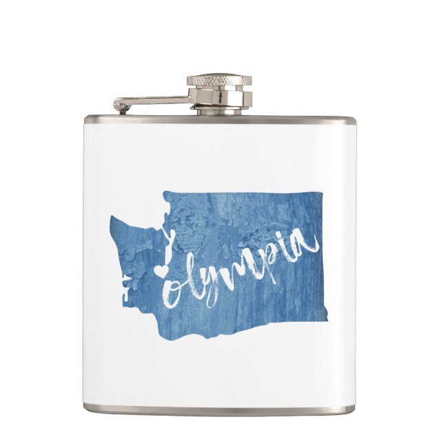 Olympia Washington Wood Grain Fickplunta (Framsidan)