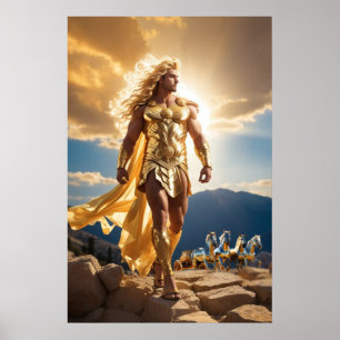 Olympianerna: Apollo, ljusgud Poster