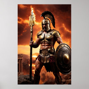Olympianerna: Ares, Krig gud Poster