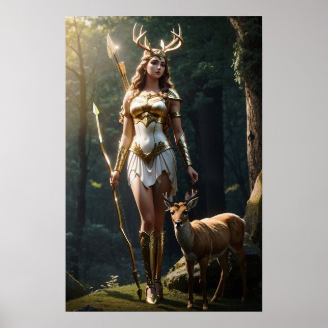 Olympianerna: Artemis, Hunts gudinna Poster (Framsidan)