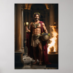 Olympianerna: Dionysus, Revelrys Gud Poster