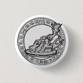 Olympianerna! Hestia/Vesta symbol emblem Knapp