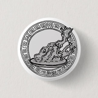 Olympianerna! Hestia/Vesta symbol emblem Knapp