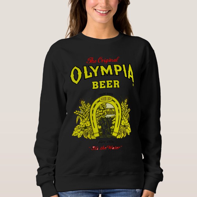 Olympias Beer Prated Retro Essential För manar Wom T Shirt (Framsida)