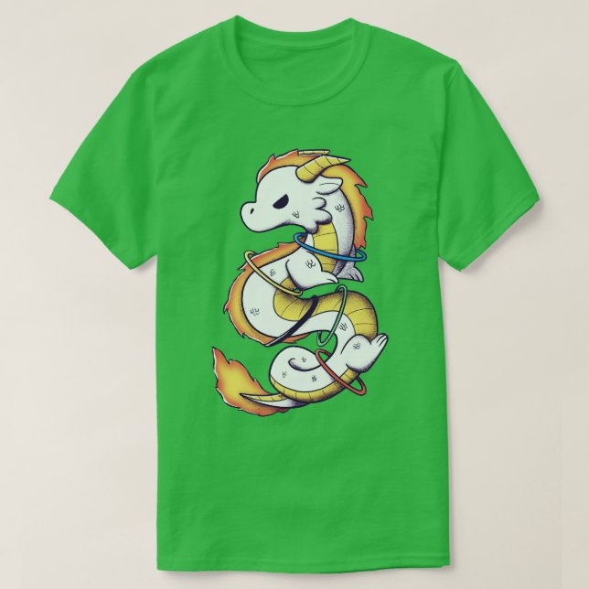 Olympic Flame Dragon T Shirt (Design framsida)