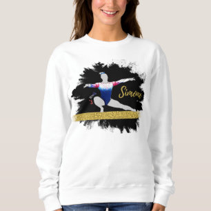 Olympic Gymnast Silhouette Art T Shirt