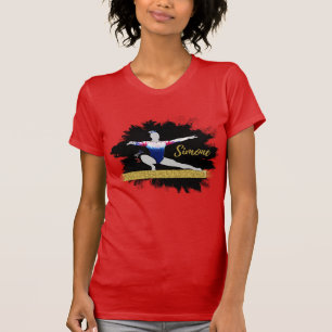 Olympic Gymnast Silhouette Art T Shirt