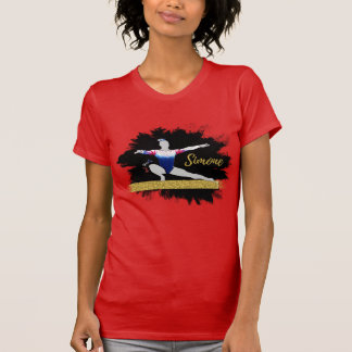 Olympic Gymnast Silhouette Art T Shirt