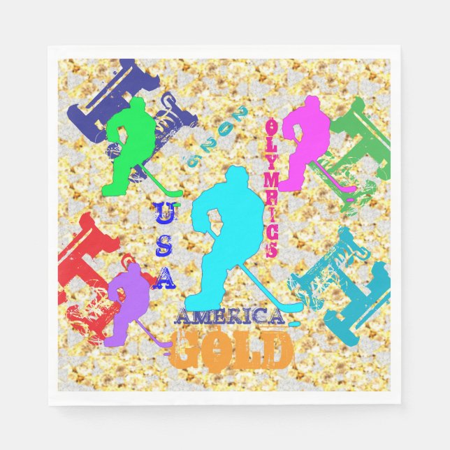 OLYMPIC HOCKEY PAPPERSSERVETT (Framsidan)