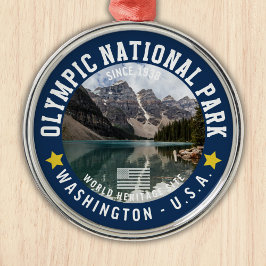 Olympic Naional Park Photo Landscape Julgransprydnad Metall