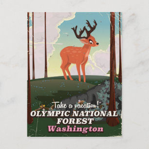 Olympic National Forest USA resemapposters Vykort