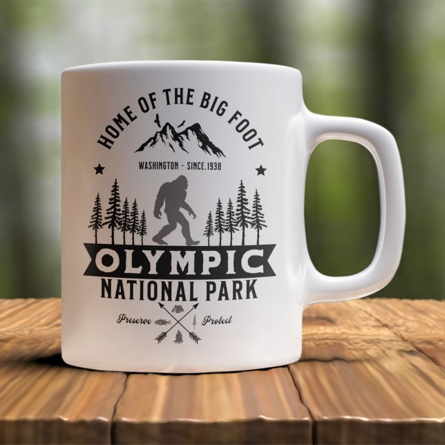 Olympic National Park Funny Travel Kaffemugg (Skapare uppladdad)