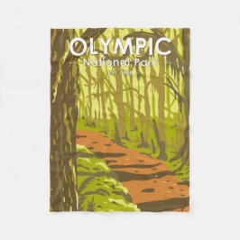 Olympic National Park Hoh Rainforest Washington Fleecefilt