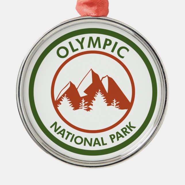 Olympic National Park Julgransprydnad Metall (Framsidan)