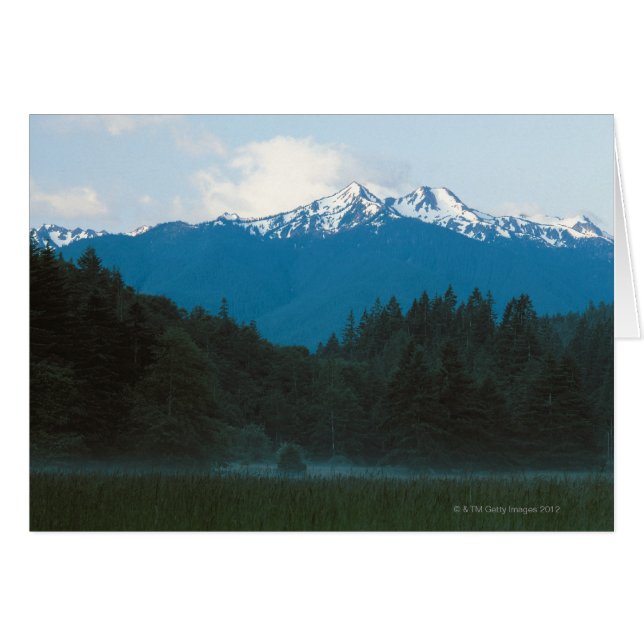 Olympic National Park, Mt Olympus, Washington Hälsningskort (Framsidan Horizontal)