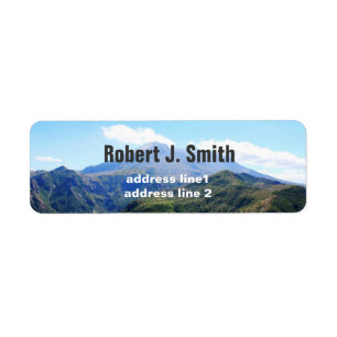 Olympic National Park, Seattle, USA Returadress Etikett