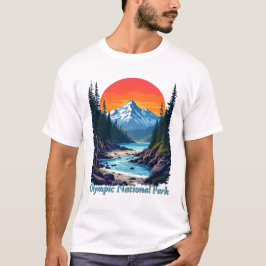 Olympic National Park - Sunset Landscape T Shirt