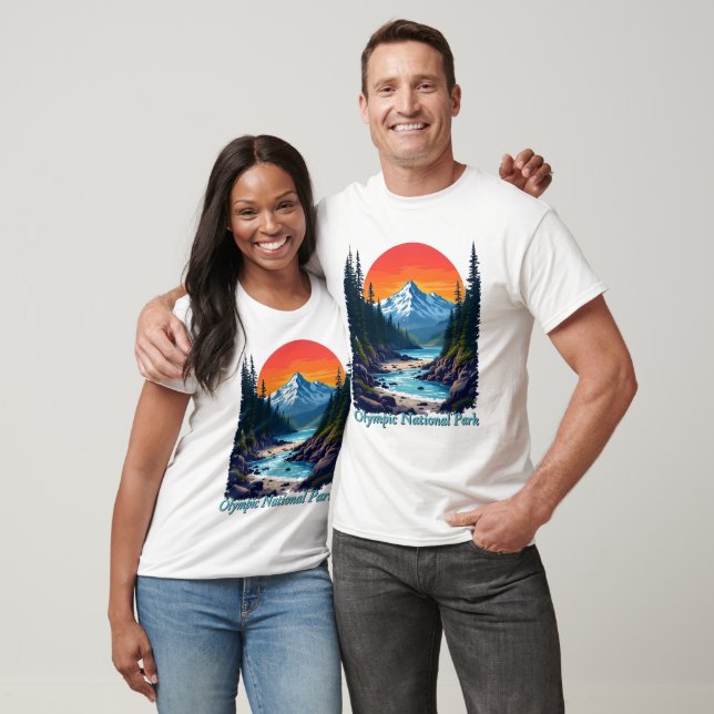 Olympic National Park - Sunset Landscape T Shirt (Unisex)