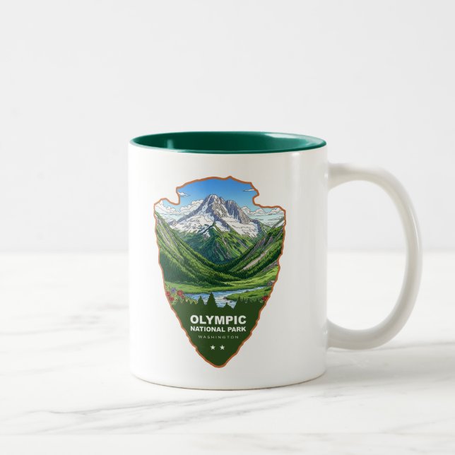 Olympic National Park Washington Arrowhead Två-Tonad Mugg (Höger)