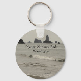 Olympic National Park Washington Beach Photo Nyckelring