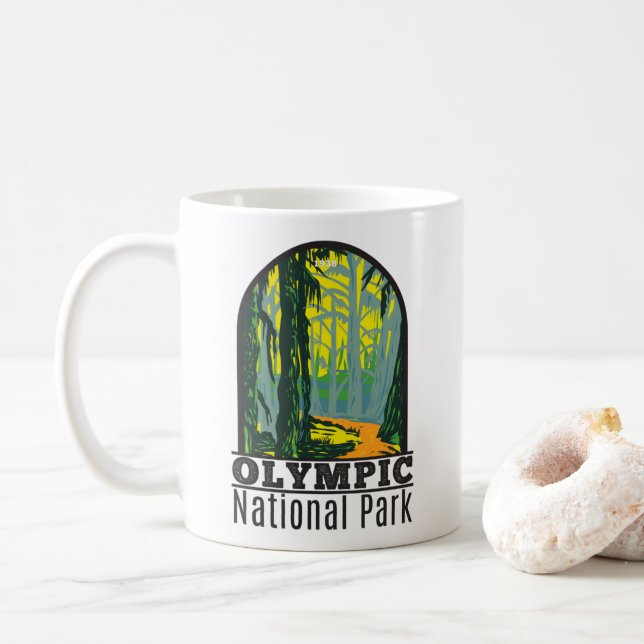 Olympic National Park Washington Hoh Rainforest Kaffemugg (Med munk)