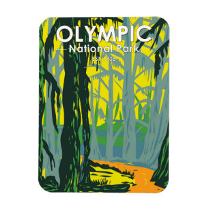 Olympic National Park Washington Hoh Rainforest Magnet