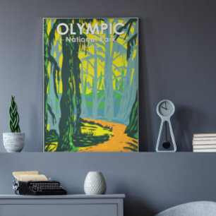 Olympic National Park Washington Hoh Rainforest Poster