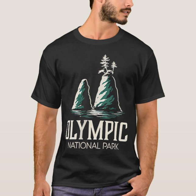 Olympic National Park Washington (På Framsida Och T Shirt (Framsida)