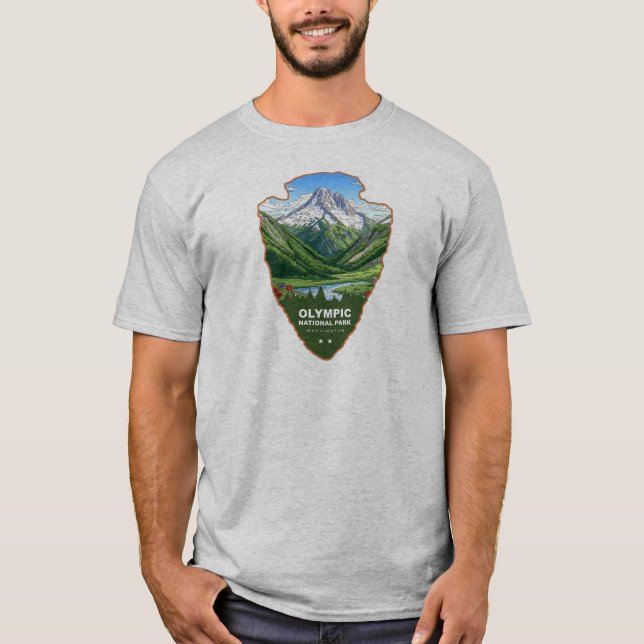 Olympic National Park Washington Pilspets T Shirt (Framsida)