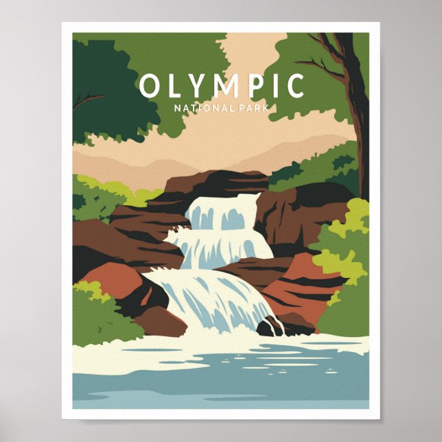 Olympic National Park Washington Poster (Framsidan)