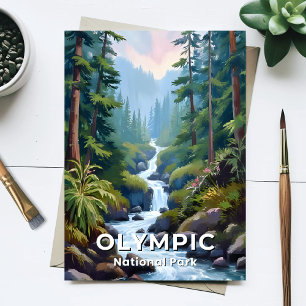Olympic National Park Washington Resa Vykort