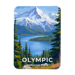 Olympic National Park | Washington Resemålning Magnet