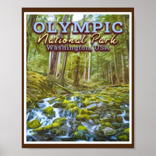 OLYMPIC NATIONAL PARK - WASHINGTON United STATER Poster
