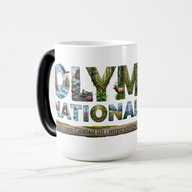 Olympic nationalparks ekosystemdiversitet magisk mugg (Framsida vänster)