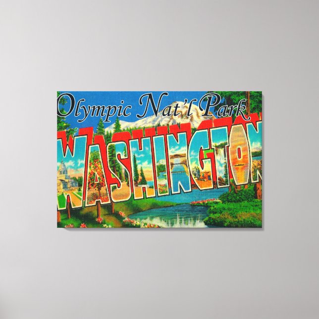 Olympic Nat'l Park, Washington Canvastryck (Framsida)