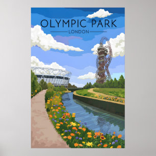 Olympic Park London Resemål Poster