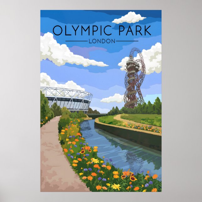 Olympic Park London Resemål Poster (Framsidan)