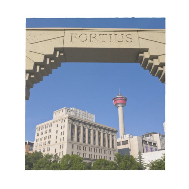 Olympic Plaza och Calgary Tower, Alberta, Kanada Anteckningsblock (Framsida)