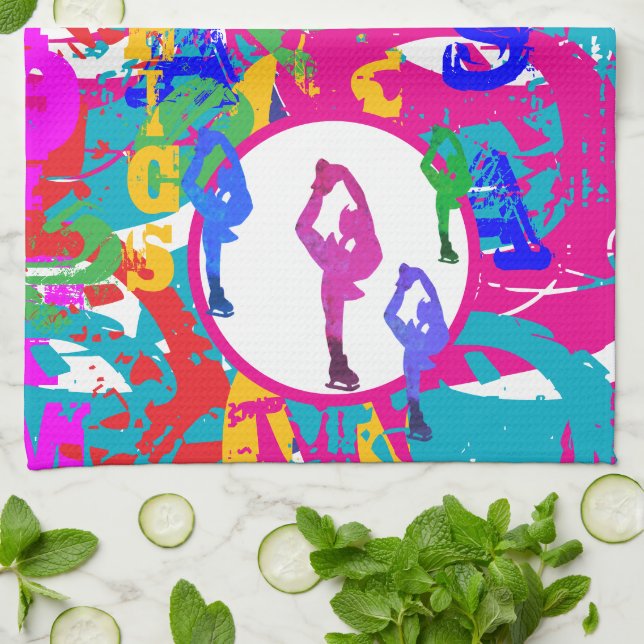 OLYMPIC SKATING  KÖKSHANDDUK (Vikta)