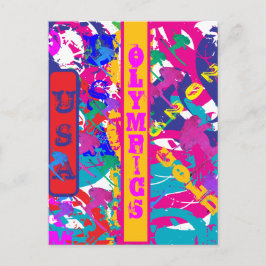 OLYMPIC SKIING VYKORT